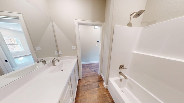 58 Lantana Ct, Lake Jackson, TX 77566 - full bathroom featuring vanity and shower / bathtub combination