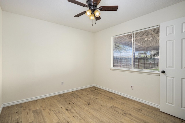 2612 Jeb Stuart Dr, League City, TX 77573 - spare room featuring light wood finished floors and ceiling fan