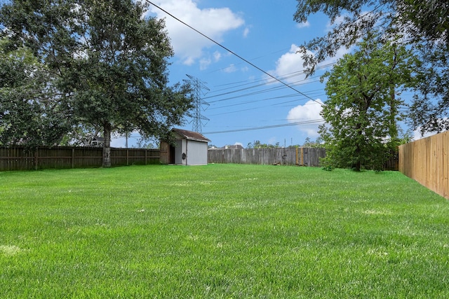 2612 Jeb Stuart Dr, League City, TX 77573 - fenced backyard with a storage shed