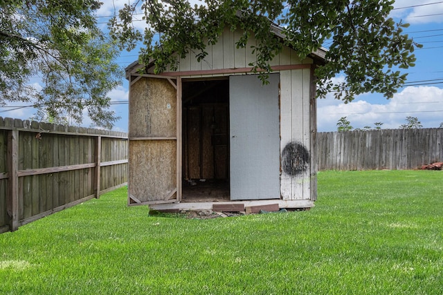2612 Jeb Stuart Dr, League City, TX 77573 - view of shed featuring a fenced backyard