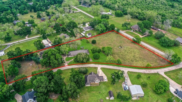 36602 Hondo Rd, Simonton, TX 77485 - aerial overview of property's location featuring property parcel outlined