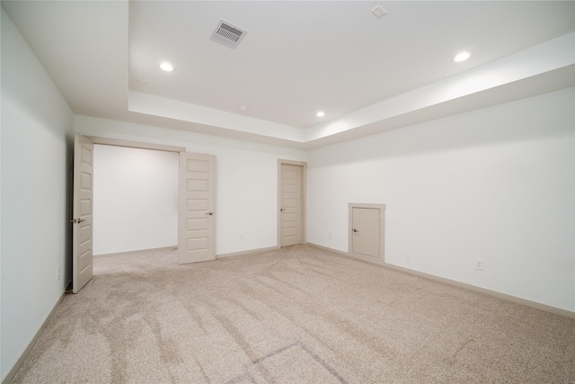 29423 Red Rocks Park Dr, Katy, TX 77494 - unfurnished bedroom featuring carpet flooring, recessed lighting, and a raised ceiling