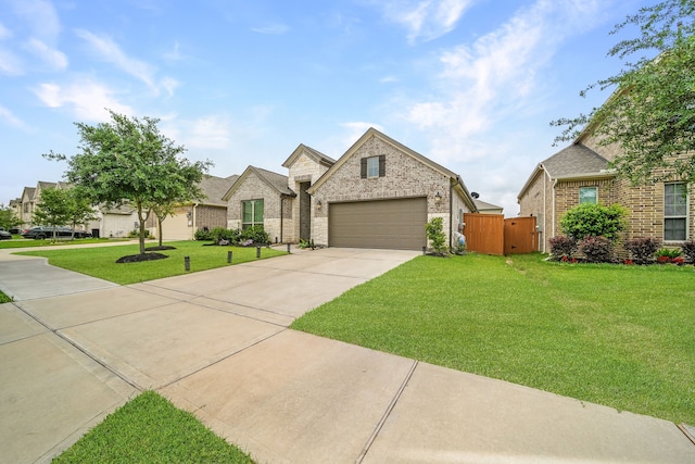 32927 Franklin Brooks Dr, Brookshire, TX 77423 - view of front of property featuring driveway, brick siding, an attached garage, and a gate