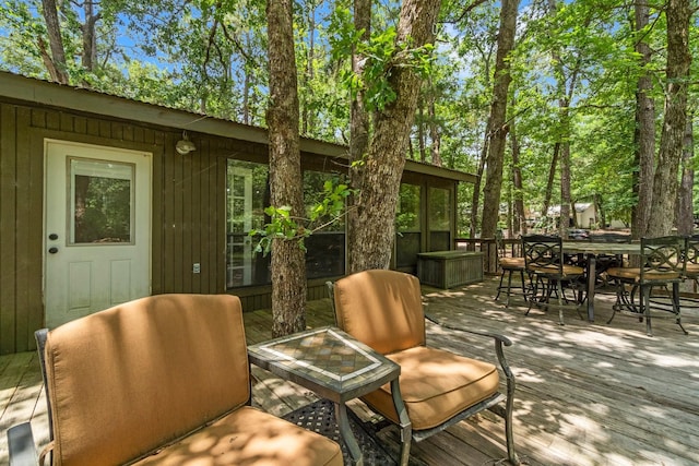 2540 Howell Rd, Corrigan, TX 75939 - deck featuring outdoor dining space