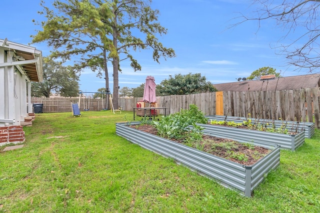 9403 Pinole Ln, Houston, TX 77086 - fenced backyard with a vegetable garden