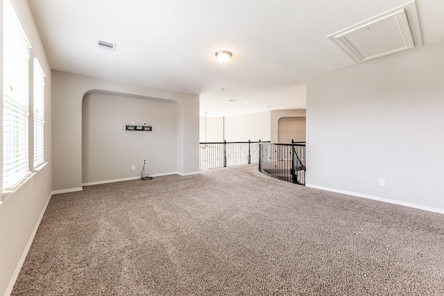 10318 Easterly Ln, Cypress, TX 77433 - empty room with carpet and attic access