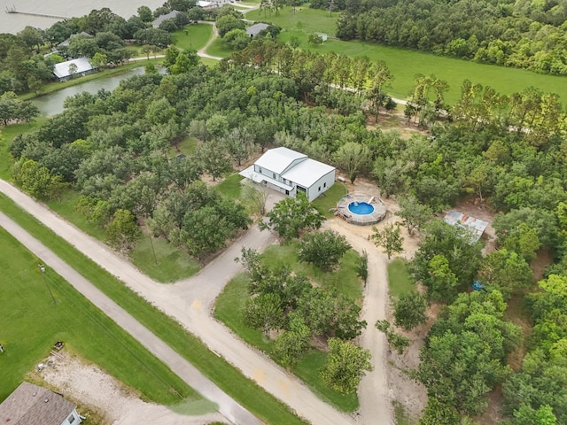4439 W Bayshore Rd, Anahuac, TX 77514 - drone / aerial view of a nearby body of water