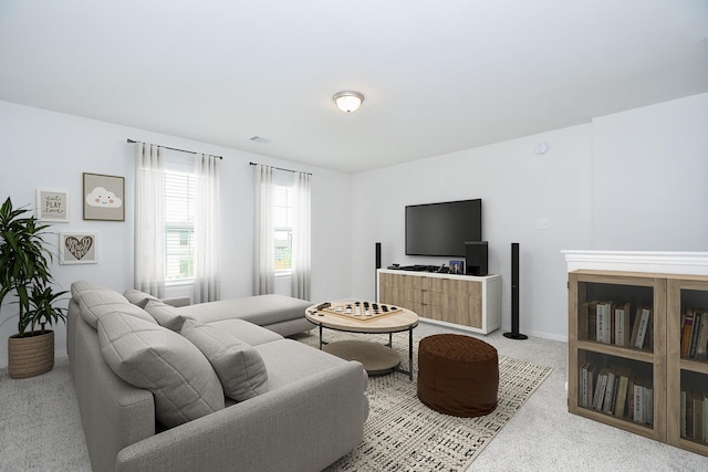1314 Ponderosa Pine Dr, Rosharon, TX 77583 - living room with light colored carpet and baseboards