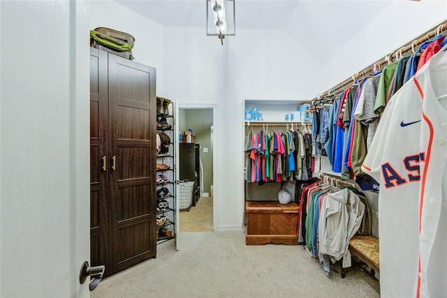 7003 Fall Creek Ln, Missouri City, TX 77459 - spacious closet with carpet flooring and vaulted ceiling