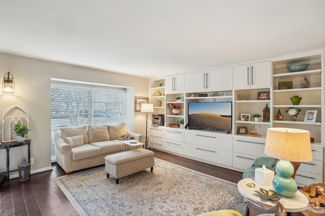 6355 Del Monte Dr Unit 64, Houston, TX 77057 - living area featuring dark wood-style flooring