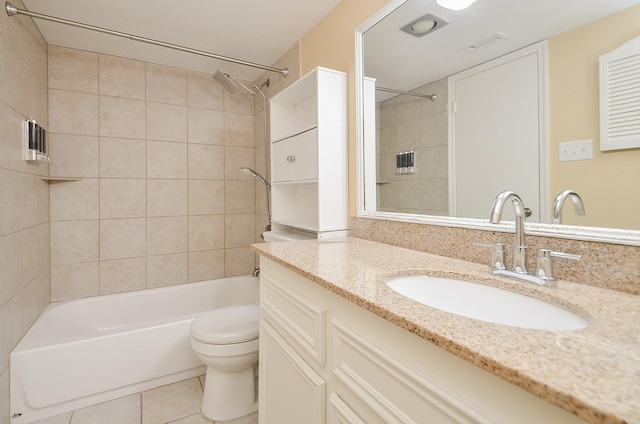 14707 Barryknoll Ln Unit 168, Houston, TX 77079 - full bathroom with vanity, shower / bath combination, and tile patterned flooring