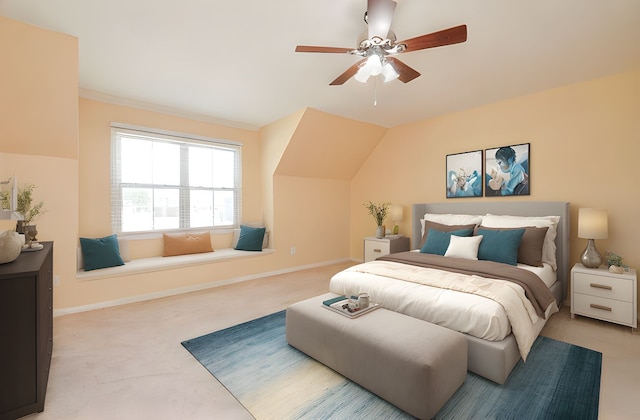 14707 Barryknoll Ln Unit 168, Houston, TX 77079 - bedroom with carpet floors and a ceiling fan