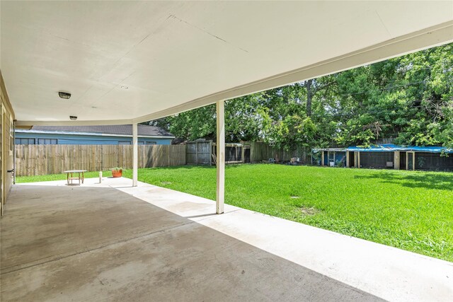 10906 Keese Dr, Houston, TX 77089 - fenced backyard with a patio and a swimming pool