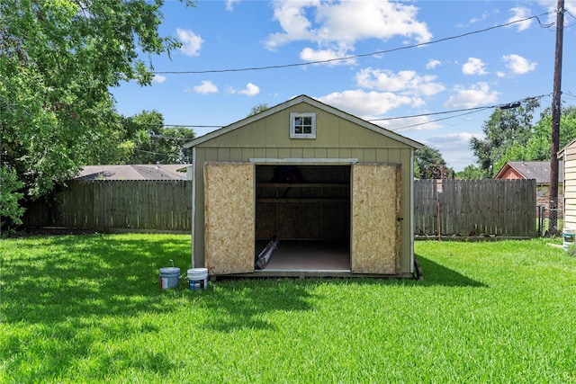 10906 Keese Dr, Houston, TX 77089 - view of shed featuring a fenced backyard