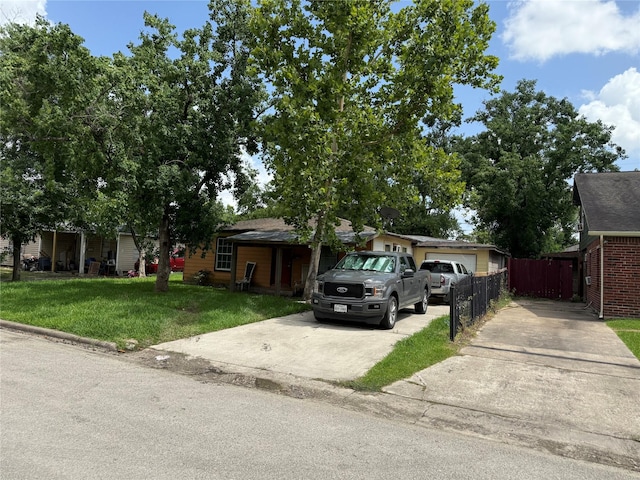 1402 18th St, Galena Park, TX 77547 - view of front of property with concrete driveway