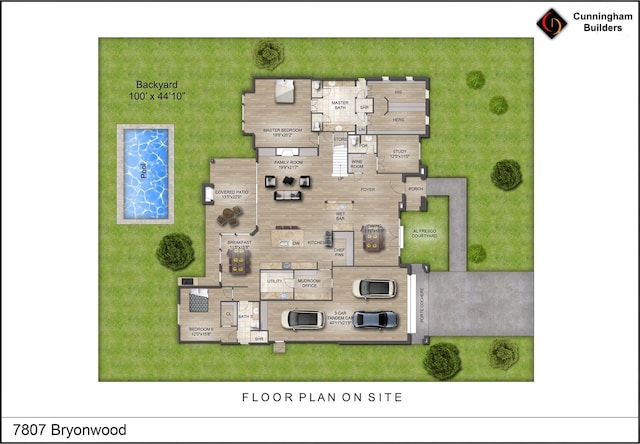 7807 Bryonwood Dr, Houston, TX 77055 - view of property floor plan