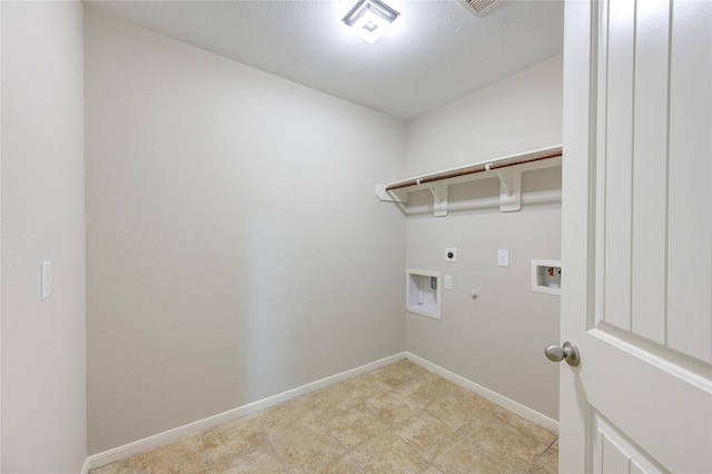 9207 Ranch Ridge Ln, Richmond, TX 77407 - laundry area featuring gas dryer hookup, hookup for an electric dryer, and washer hookup