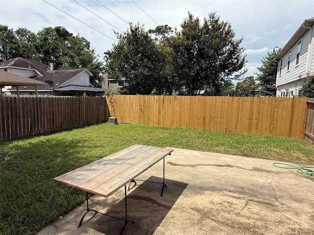 5026 Forest Hurst Dr, Spring, TX 77373 - fenced backyard with a patio area