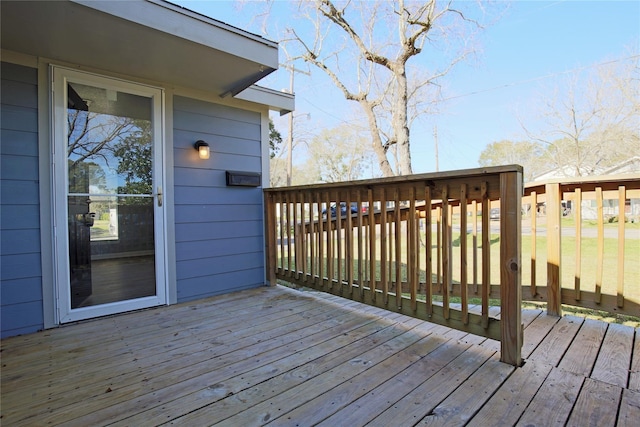 1305 Fairview Dr, Alvin, TX 77511 - view of wooden deck