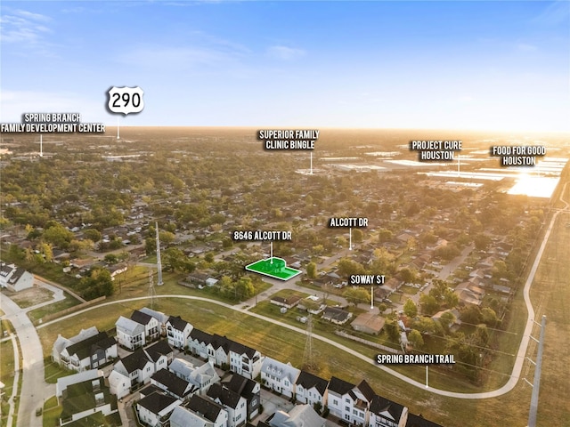 8646 Alcott Dr, Houston, TX 77080 - aerial view