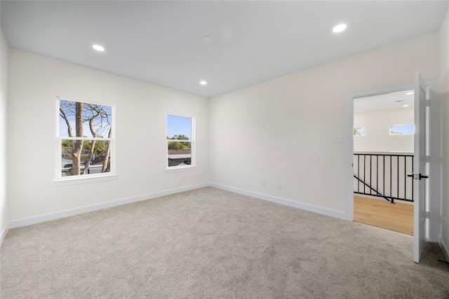 8646 Alcott Dr, Houston, TX 77080 - empty room with carpet floors and recessed lighting