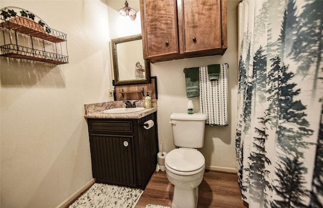 507 W Fawn St, Caldwell, TX 77836 - bathroom featuring wood finished floors and vanity