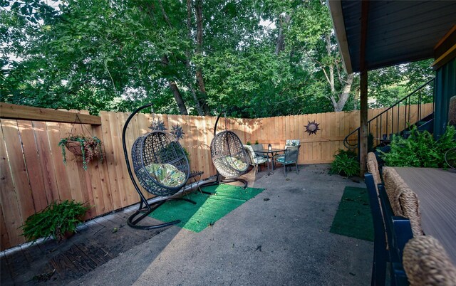 507 W Fawn St, Caldwell, TX 77836 - fenced backyard featuring a patio area and outdoor dining area
