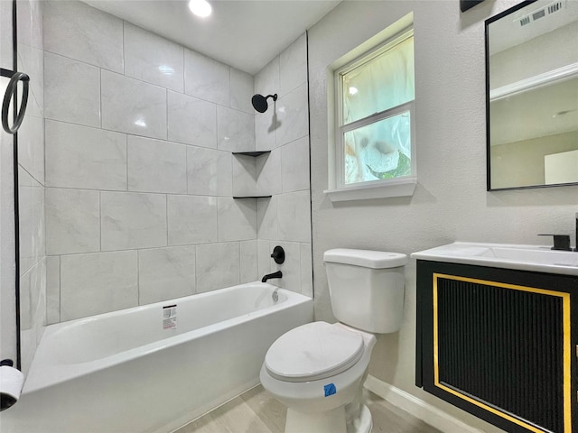 5039 Briscoe St, Houston, TX 77033 - full bathroom featuring shower / bathtub combination and vanity