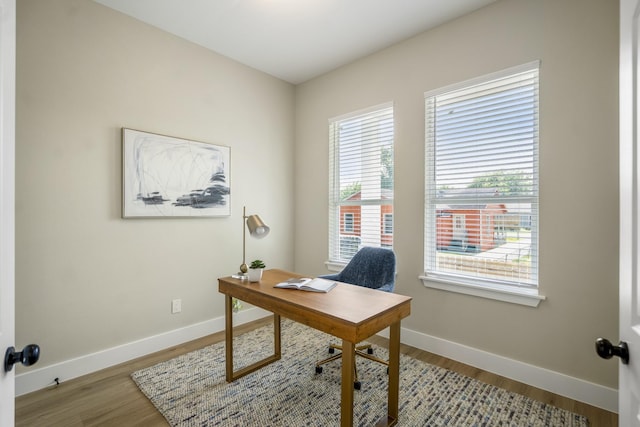 4101 E Rogers St, Houston, TX 77022 - office area with wood finished floors