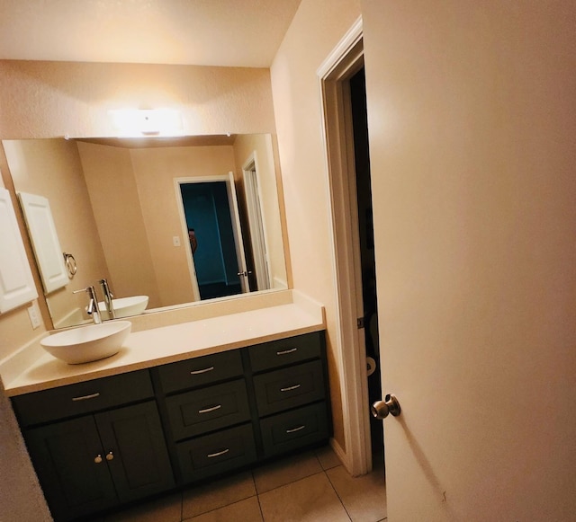3154 Thicket Path Way, Katy, TX 77493 - bathroom with vanity and tile patterned flooring