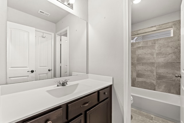 3506 Lake Bella Megan Dr, Katy, TX 77493 - full bath featuring vanity and washtub / shower combination
