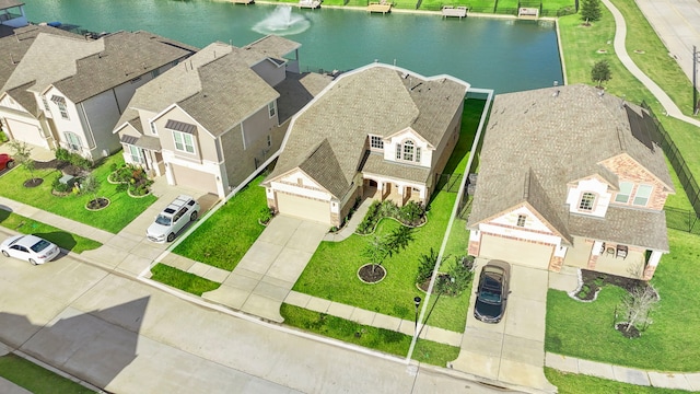 3506 Lake Bella Megan Dr, Katy, TX 77493 - aerial perspective of suburban area with a large body of water