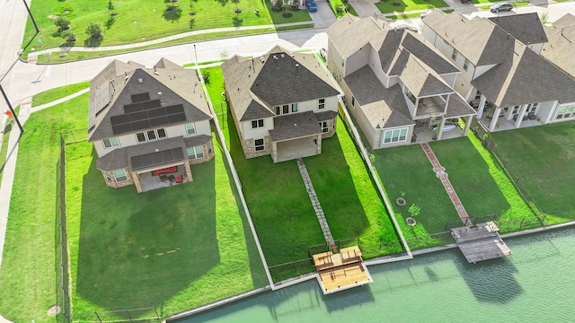 3506 Lake Bella Megan Dr, Katy, TX 77493 - aerial view of residential area featuring property boundaries highlighted