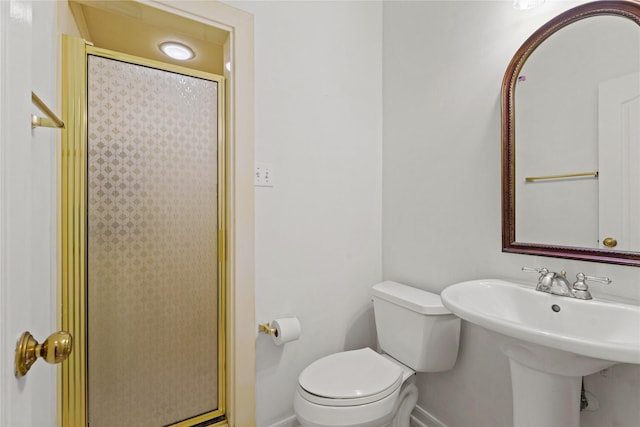 1015 Flagmore Dr, Katy, TX 77450 - full bath with baseboards and a shower stall