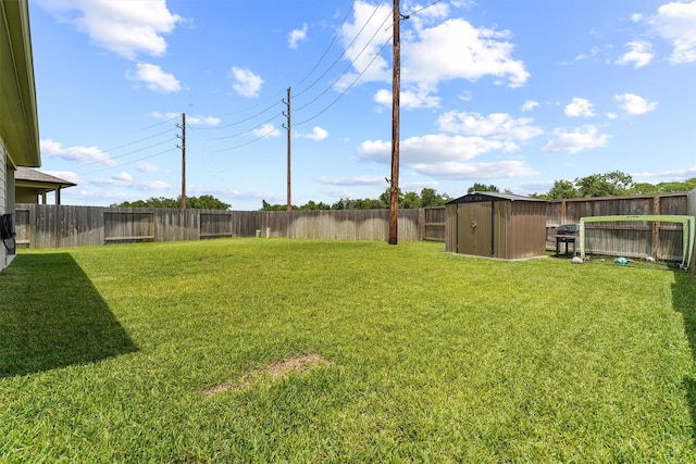 2231 Bright Sunrise Trl, Fresno, TX 77545 - fenced backyard with a storage unit
