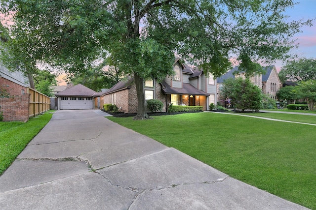 3914 Cherry Forest Dr, Houston, TX 77088 - view of front of house with brick siding and a detached garage