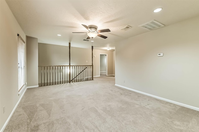 3914 Cherry Forest Dr, Houston, TX 77088 - carpeted spare room with a ceiling fan and recessed lighting