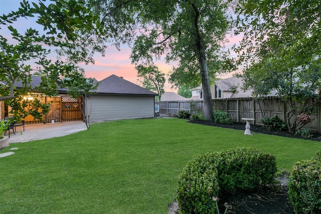 3914 Cherry Forest Dr, Houston, TX 77088 - fenced backyard with a gate and a patio