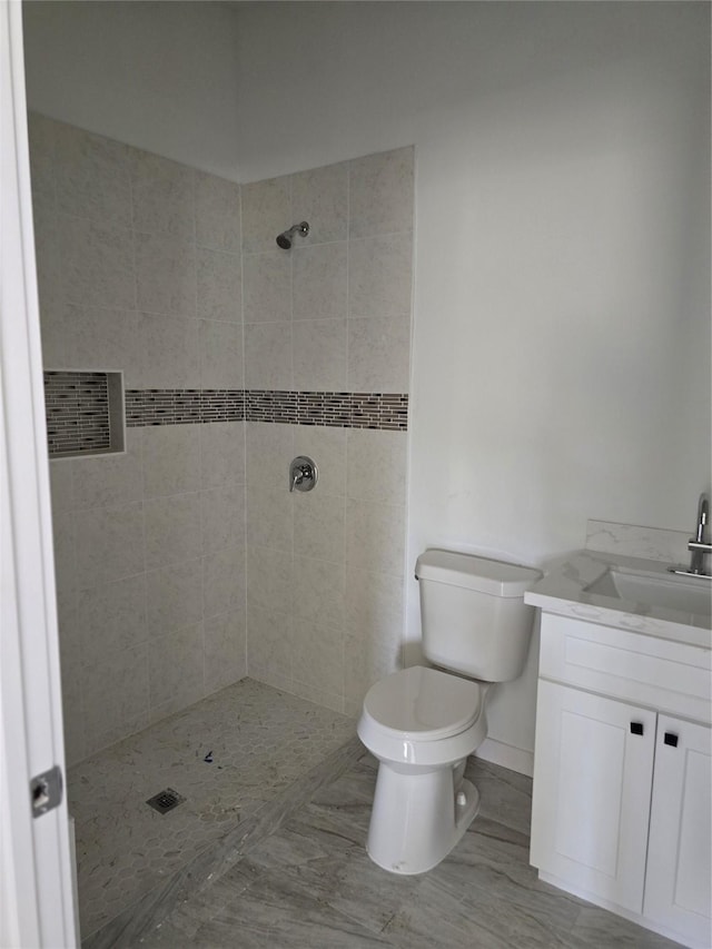 14387 Half Circle St, Splendora, TX 77372 - full bathroom featuring vanity and tiled shower