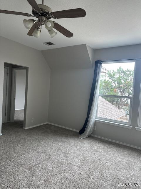 1715 Palmer Vw, San Antonio, TX 78260 - additional living space featuring carpet floors, ceiling fan, and vaulted ceiling