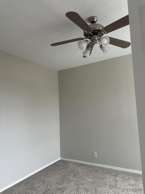 1715 Palmer Vw, San Antonio, TX 78260 - carpeted empty room featuring a ceiling fan and baseboards