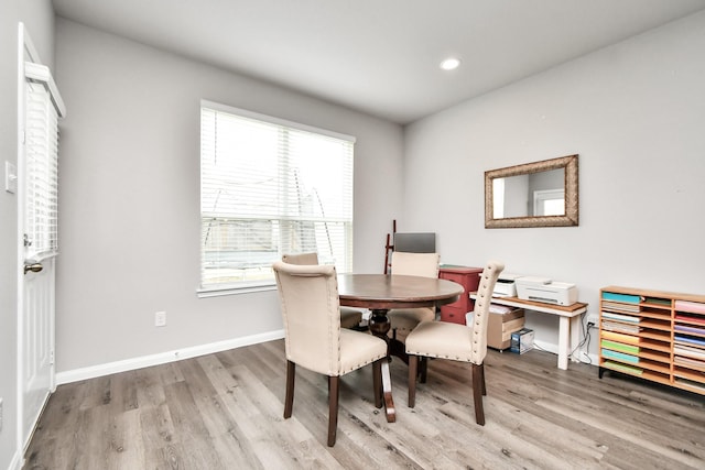 2832 Madison Dr, Conroe, TX 77304 - dining room with wood finished floors, plenty of natural light, and recessed lighting