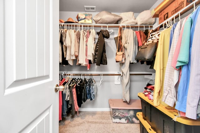 2832 Madison Dr, Conroe, TX 77304 - spacious closet featuring carpet floors
