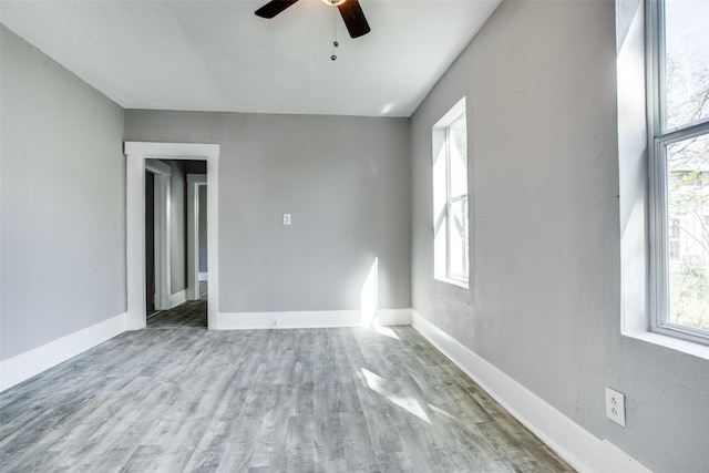 810-812 Maltby St Unit 6, Houston, TX 77011 - unfurnished room with wood finished floors and ceiling fan