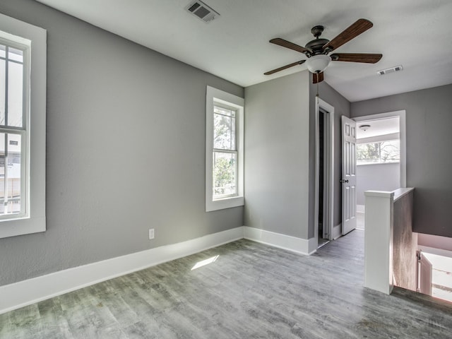 810-812 Maltby St Unit 6, Houston, TX 77011 - unfurnished room with wood finished floors and ceiling fan