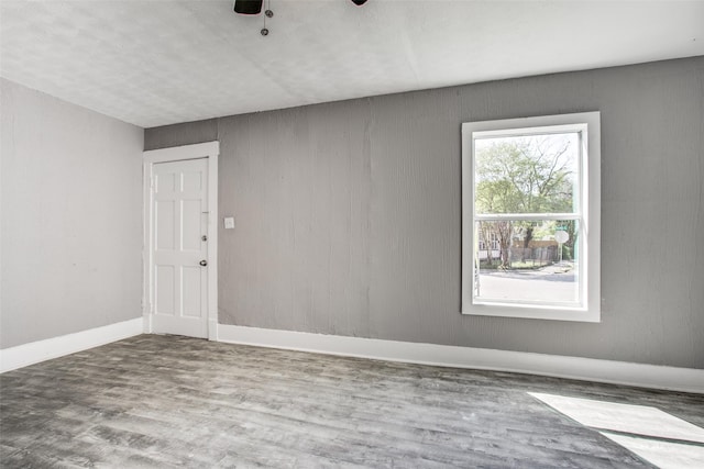 810-812 Maltby St Unit 6, Houston, TX 77011 - spare room featuring wood finished floors and a ceiling fan