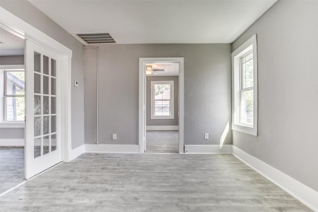 810-812 Maltby St Unit 6, Houston, TX 77011 - spare room with wood finished floors and ceiling fan
