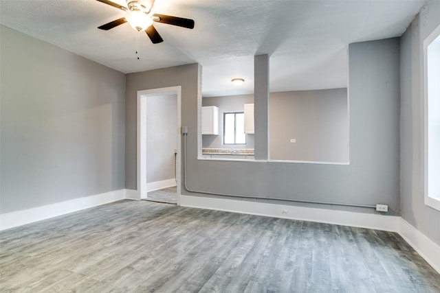 810-812 Maltby St Unit 6, Houston, TX 77011 - spare room featuring wood finished floors and a ceiling fan