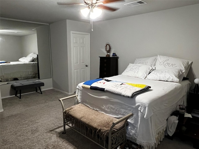 278 Cumberland Forest Dr, Magnolia, TX 77354 - bedroom with carpet flooring and ceiling fan