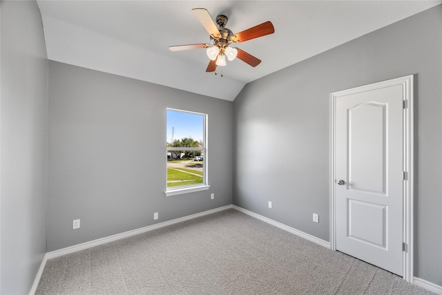 537 Green Cedar Dr, League City, TX 77573 - carpeted empty room with ceiling fan and lofted ceiling